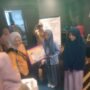 Bunda literasi Provinsi Gorontalo, Gamaria Purnamawati Monoarfa saat menghadiri pengumuman lomba pembuatan komik dan literasi dengan pencegahan stunting