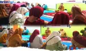 Keluar besar Puskesmas Berlian saat menggelar Halal Bihalal