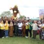 Foto bersama Pemerintah Kabupaten Pohuwato, DPRD Pohuwato, Bhabinsa, Bhabinkamtibmas dan masyarakat pada pawai ogoh - ogoh penyambutan hari raya nyepi