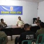Sidang kode etik bagi pegawai Satpol-PP Provinsi Gorontalo yang kurang disiplin