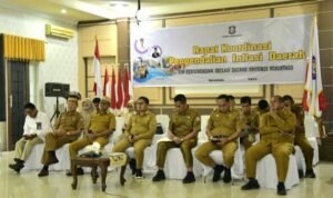 Penjagub Hamka Hendra Noer mengikuti Rapat Koordinasi Pengendalian Inflasi Daerah secara virtual yang dipimpin langsung oleh Menteri Dalam Negeri Tito Karnavian,di Aula Rujab Wagub