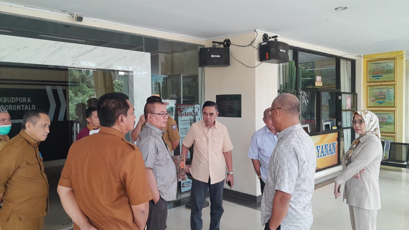 Komisi I DPRD Provinsi Gorontalo, saat melakukan kunjungan kerja ke Dikbudpora Provinsi Gorontalo