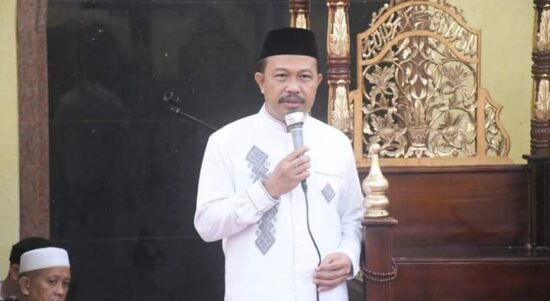 Sekda Boalemo saat menghadiri malam Nuzulul Qur'an tingkat Kabupaten Boalemo