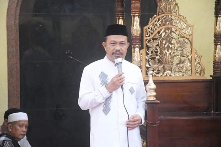 Sekda Boalemo saat menghadiri malam Nuzulul Qur'an tingkat Kabupaten Boalemo