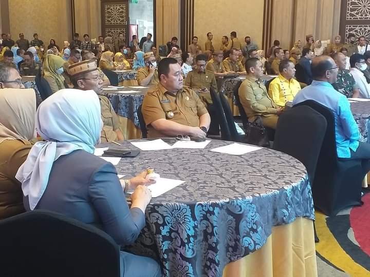 Penjabup Boalemo Hendriwan saat menghadiri Musyawarah Pembangunan Tingkat Provinsi Gorontalo