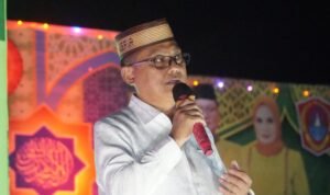 Bupati Gorontalo Utara Thariq Modanggu saat membuka MTQ Tingkat Kecamatan Monano