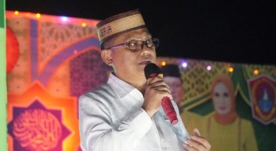 Bupati Gorontalo Utara Thariq Modanggu saat membuka MTQ Tingkat Kecamatan Monano