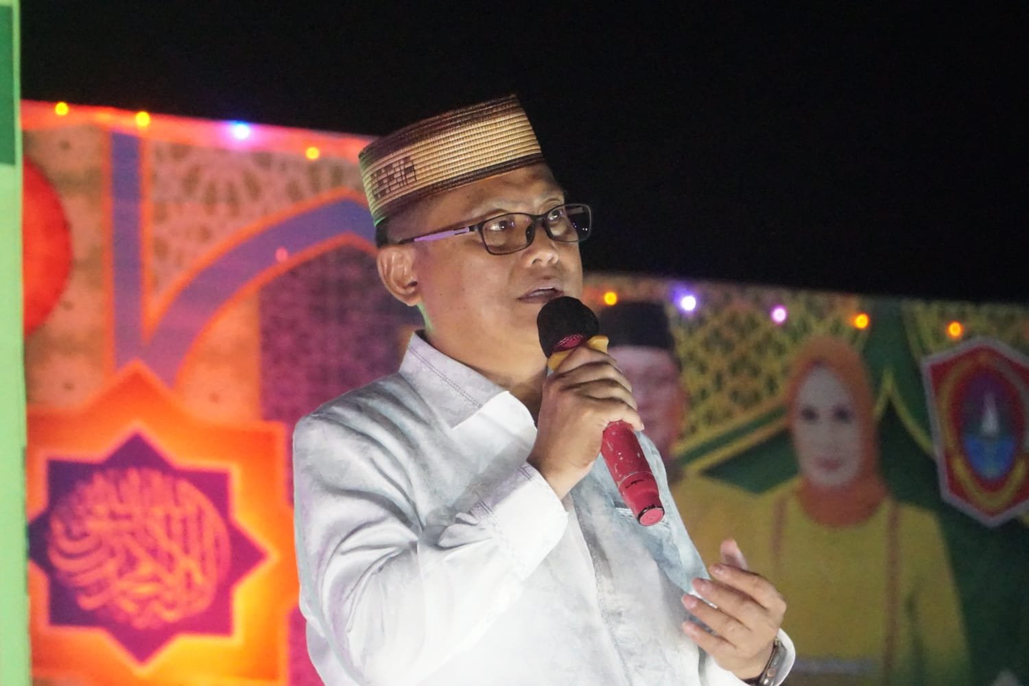 Bupati Gorontalo Utara Thariq Modanggu saat membuka MTQ Tingkat Kecamatan Monano