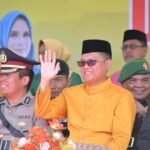 Bupati Gorontalo Utara Thariq Modanggu di HUT Gorut Ke-16(Foto : Humas)