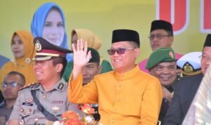 Bupati Gorontalo Utara Thariq Modanggu di HUT Gorut Ke-16(Foto : Humas)