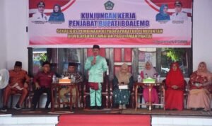 Kunjungan kerja Penjabup Boalemo Sherman Moridu di Kecamatan Paguyaman Pantai