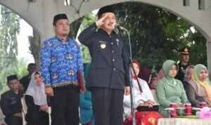 Penjabup Boalemo Sherman Moridu saat memimpin upacara hari lahir Pancasila