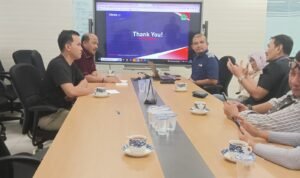 Sherman Moridu saat audiensi bersama pimpinan redaksi MNC Media Group