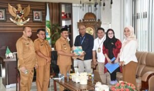 Pemkab Boalemo saat menerima kunjungan PT. Taspen Gorontalo