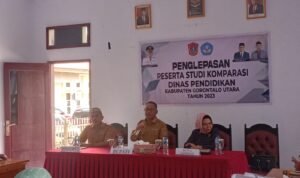 Pelepasan peserta studi komparatif Dinas Pendidikan Gorontalo Utara