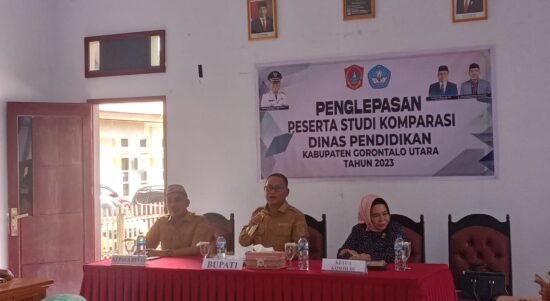 Pelepasan peserta studi komparatif Dinas Pendidikan Gorontalo Utara