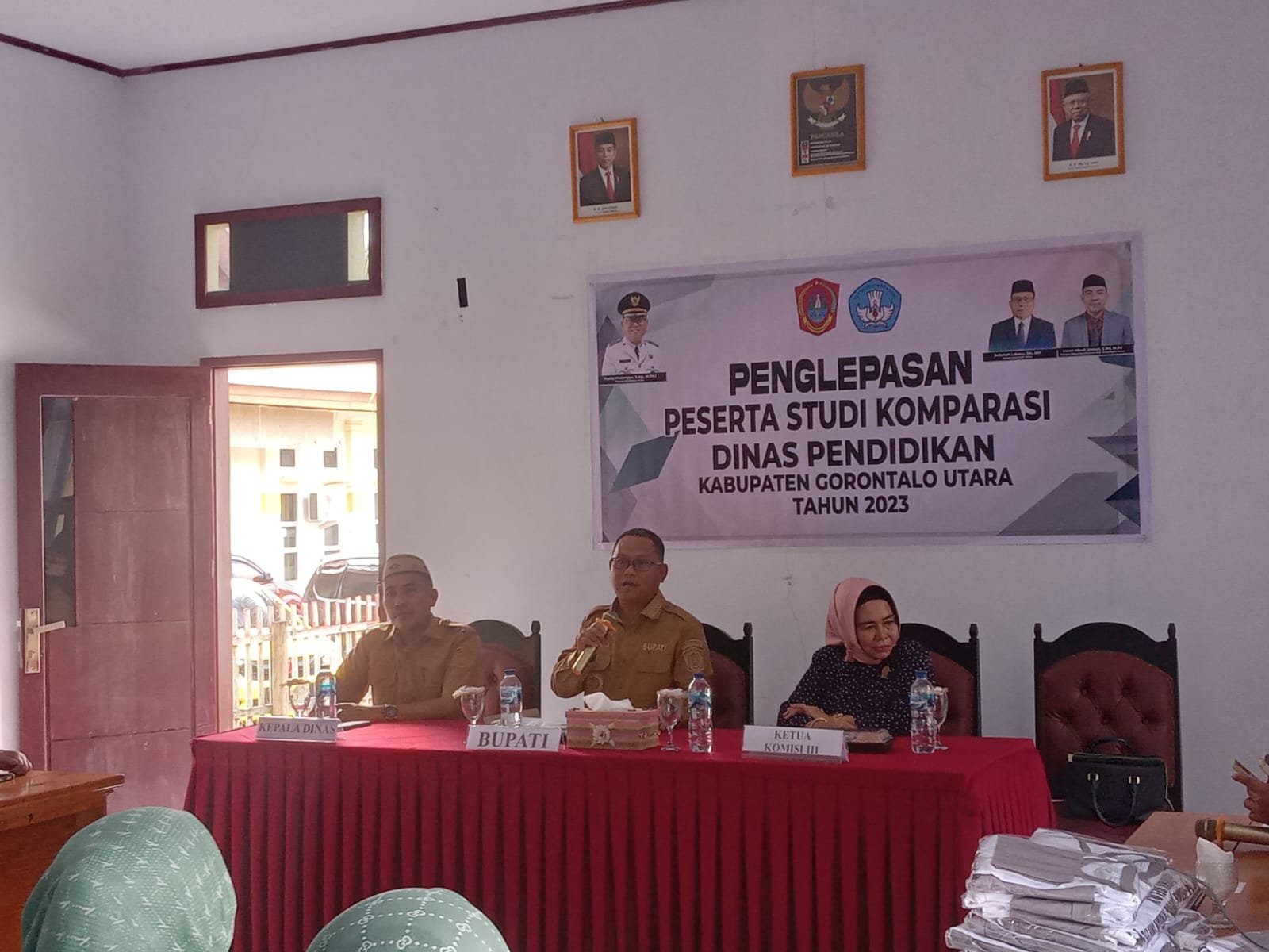 Pelepasan peserta studi komparatif Dinas Pendidikan Gorontalo Utara