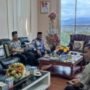 Kepala Kantor Kementerian Agama Provinsi Gorontalo Muflih B. Fattah dan jajarannya, saat melakukan pertemuan dengan Penjabat Gubernur Gorontalo Ismail Pakaya, di ruang Kerja Gubernuran