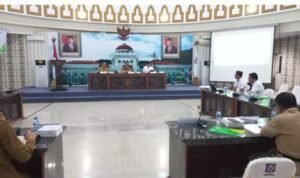 Suasana Focus Group Discussion antar Pemerintah Provinsi Gorontalo dipimpin Sekdaprov Gorontalo bersama BPJS Ketenagakerjaan