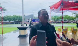 Ketua DPRD Provinsi Gorontalo Paris Jusuf Menghadiri Gelaran Apel Operasi Patuh di Mapolda.