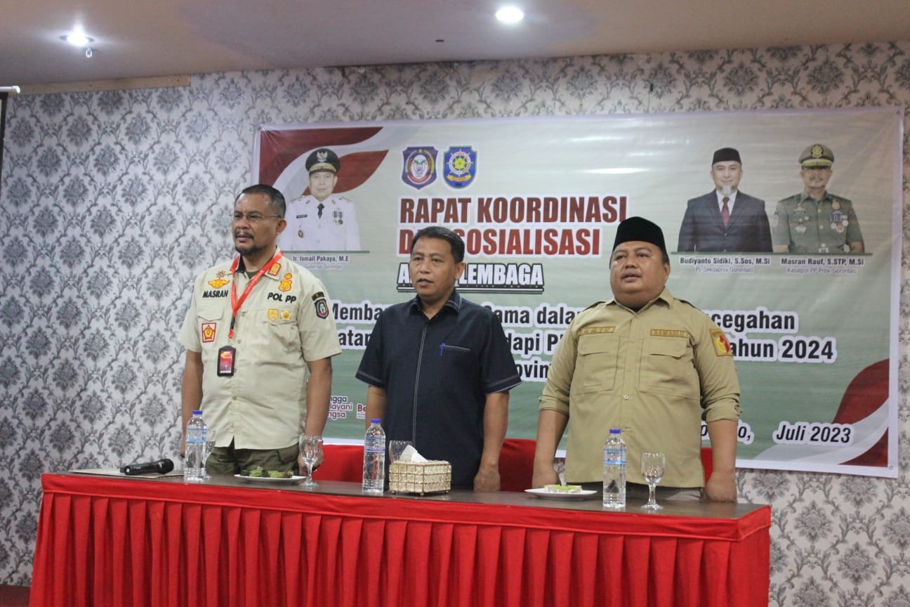 Kegiatan Rapat Kordinasi Satpol PP Bersama Aleg Deprov Komisi I