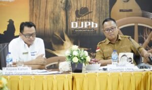 Pemerintah Gorontalo Utara saat melakukan audiensi dengan DJPb terkait permasalahan keuangan daerah