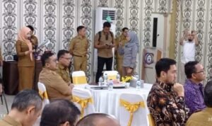 Pj Sekda Boalemo Supandra Nur saat menghadiri Rapat Koordinasi Peningkatan Kualitas Pemantapan Sistem Merit dan Manajemen Talenta