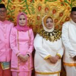 Bupati Thariq Modanggu saat menghadiri prosesi adat moloopu camat Kwandang