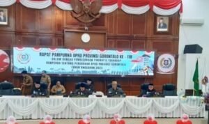 DPRD Provinsi Gorontalo Melakukan Rapat Paripurna ke 118 kemarin