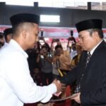 Penyerahan remisi yang diserahkan secara simbolis oleh Penjabat Gubernur Ismail Pakaya, kepada perwakilan 579 narapidana (Napi) di Lembaga Pemasyarakatan (Lapas) se-Gorontalo, dalam rangka hadiah kemerdekaan HUT ke-78