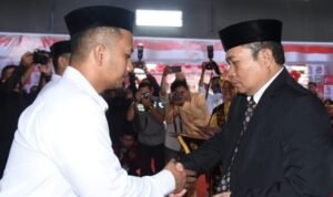 Penyerahan remisi yang diserahkan secara simbolis oleh Penjabat Gubernur Ismail Pakaya, kepada perwakilan 579 narapidana (Napi) di Lembaga Pemasyarakatan (Lapas) se-Gorontalo, dalam rangka hadiah kemerdekaan HUT ke-78