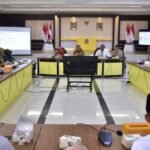 Suasana Rapat lintas OPD terkait Koordinasi dan Evaluasi Percepatan Penurunan Tengkes di Provinsi Gorontalo