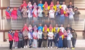 Peserta senam bersama di lingkungan Pemkab Gorut