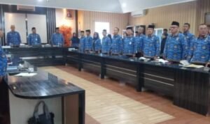 Pelaksanaan Bimtek PPID di Kabupaten Gorontalo Utara yang dilaksanakan oleh Dinas Komunikasi Informatika dan Statistik Provinsi Gorontalo yang digelar di Aula Kantor Bupati, Senin, (18/9/2023). (Foto – Diskominfotik)