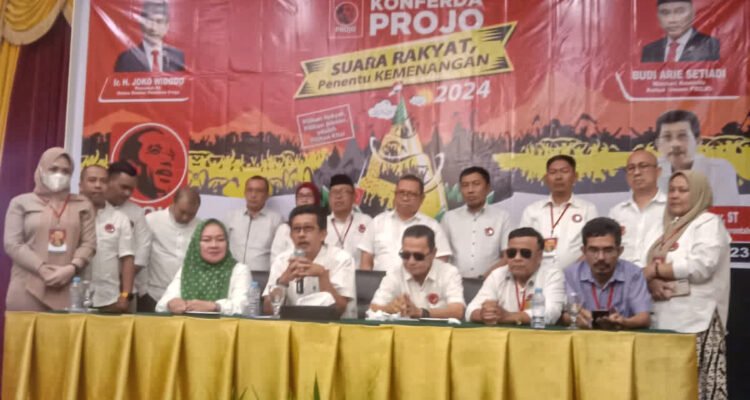 Konferda Projo Gorontalo di gelar di qrand Q Sabtu (23/9/2023).