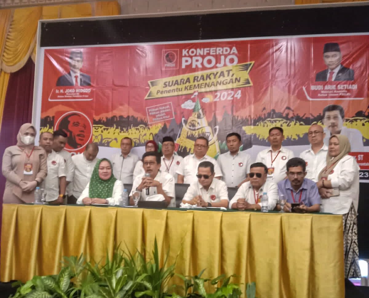 Konferda Projo Gorontalo di gelar di qrand Q Sabtu (23/9/2023).