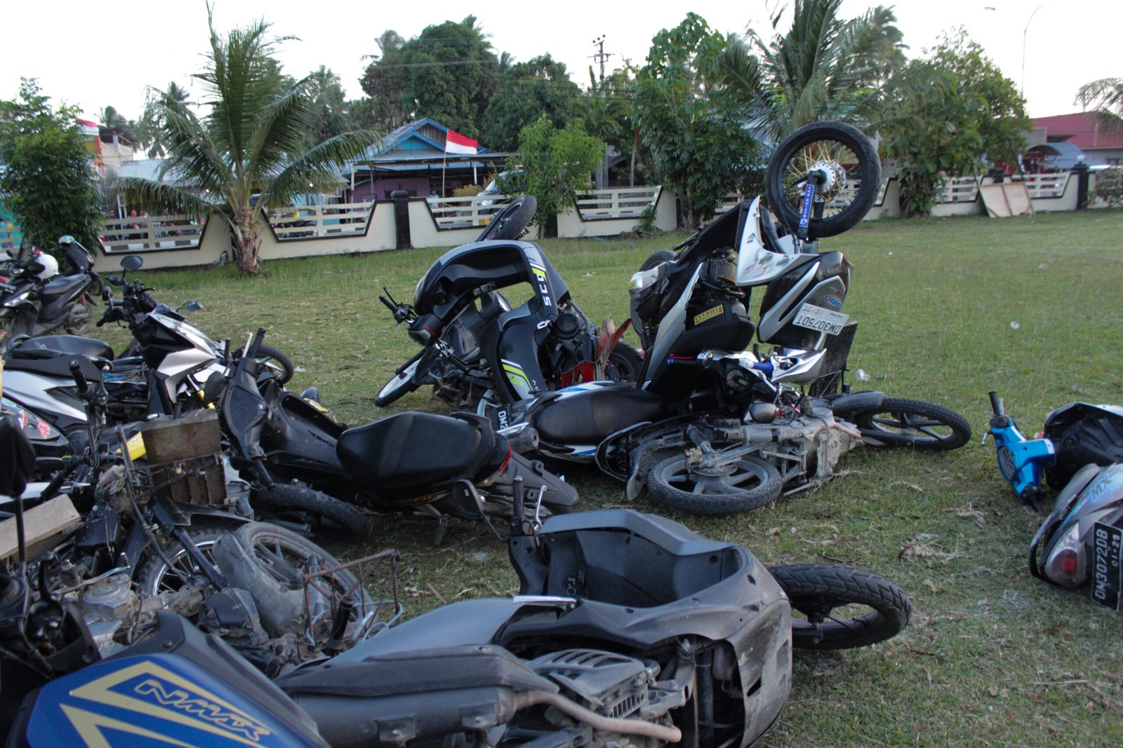 Motor yang Diamankan Polisi Pada Insiden Pohuwato pekan kemarin