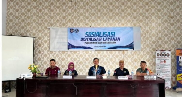 Dinas Kominfo dan Statistik Provinsi Gorontalo Melakukan Sosialisasi ke pemerintah desa Duano