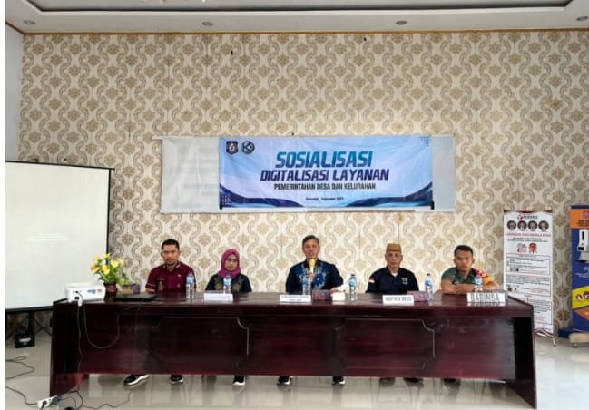 Dinas Kominfo dan Statistik Provinsi Gorontalo Melakukan Sosialisasi ke pemerintah desa Duano