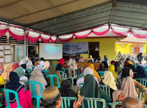 Pelaksanaan sosialisasi Digitalisasi Layanan Administrasi di Desa/Kelurahan bertempat di Kelurahan Tamalate, Kota Gorontalo