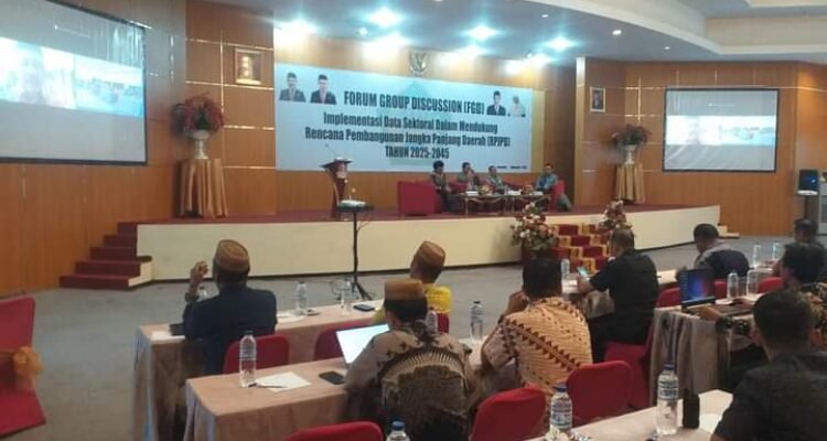 Forum Grup Discussion Implementasi Data Sektoral Dalam Mendukung Rencana Pembangunan Jangka Panjang Daerah (Foto: Humas)