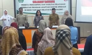Penerimaan pendamping dan fasilitas pelayanan kesehatan program adaptasi dokter spesialis di RSUD Tani dan Nelayan