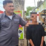 Pelaku penganiayaan seorang anak saat diamankan Polresta Gorontalo Kota