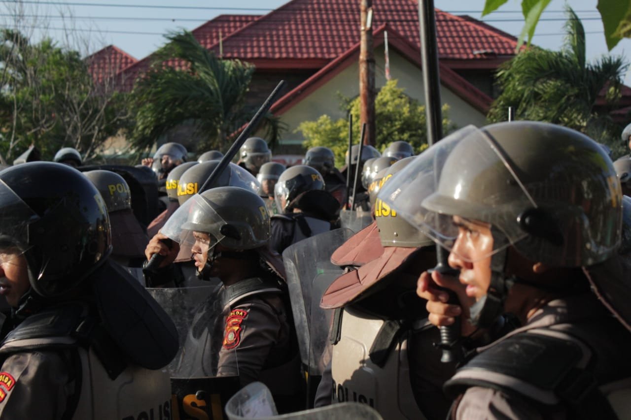 Kapolda Bakal Periksa Anggotanya yang Lakukan Insiden Saat Mengamankan Demontrasi di Pohuwato