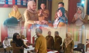 Sertijab di lingkungan Dinas Sosial dan PMD dan Diskominfotik kabupaten Boalemo
