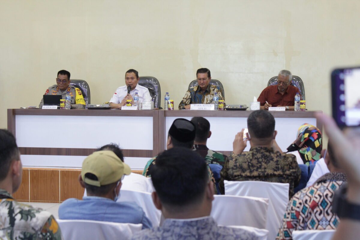 Forkopimda Provinsi, Wakil Ketua MPR RI dan Direktur PGP Sosialisasikan tahapan pembayaran tali asih