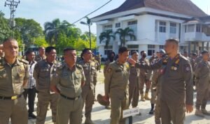 Sidak Kasatpol Provinsi Gorontalo Terhadap Personil Satpol.