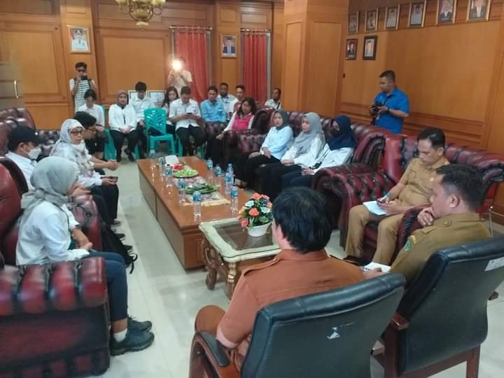 Pemkab Boalemo saat menerima kunjungan Direktorat Jenderal Cipta Karya Balai Prasarana Pemukiman wilayah Gorontalo Kementerian PUPR