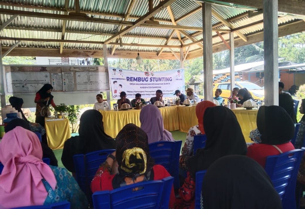 Rembuk stunting Desa Kalumbangan, Kecamatan Bunta