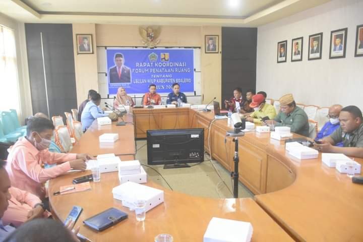 Rapat koordinasi forum penataan ruang tentang usulan WIUP di kabupaten Boalemo